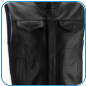 Magnum Vest in Black Leather