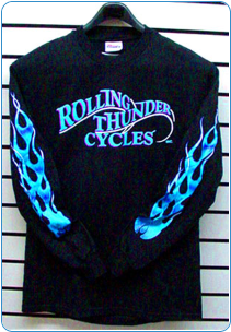 Rolling Thunder Long Sleeve Cold Flame T-Shirt